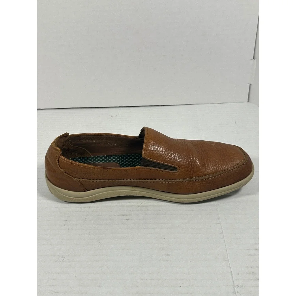 SAS Weekender‎ Mens Tan Pebbled Leather Slip On Loafers Size 9 M 25-1077
